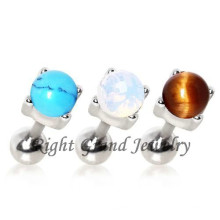 Crazy Piercing Turquoise Bead Wholesale Fake Piercing Tongue